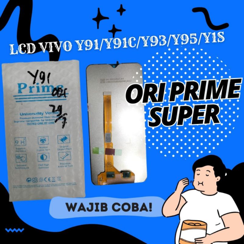 LCD VIVO Y91 Y93 Y95 Y1S ORI PRIME SUPER OPS