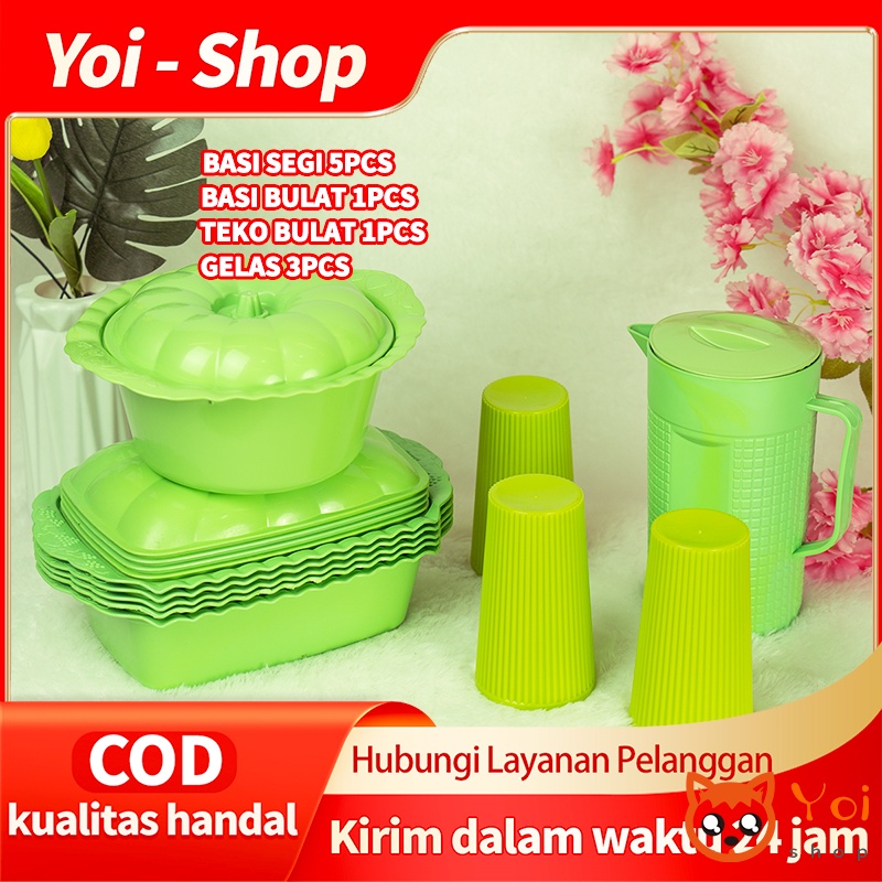 Set Teko Dan Gelas Plastik Cangkir Keramik Air Teko 4In1 Kaca Jaman Jadul Panas Tekoo Listrik Memasa