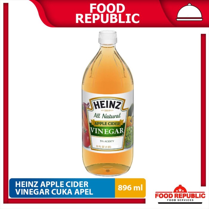 

Terlaris Heinz Apple Cider Vinegar / Cuka Apel 896 ML Best Price SALE