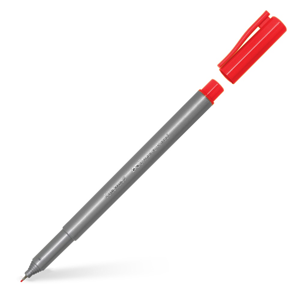 

COLOR PEN FABER CASTELL 151221 FINELINER RED INK