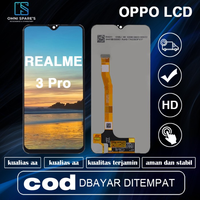 ORI LCD + TOUCHSCREEN OPPO REALME 3PRO ORIGINAL