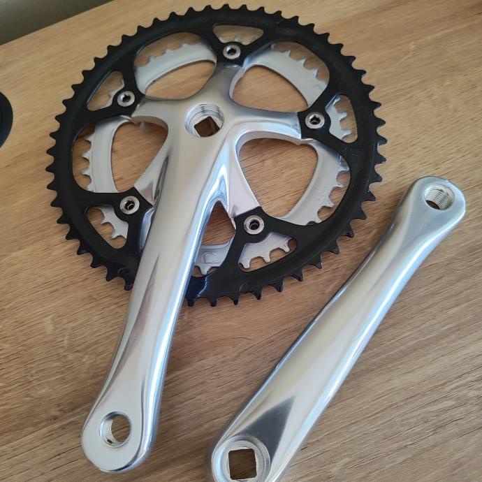 Crankset Prowheel Chariot Double Sepeda Balap Roadbike Seli MTB