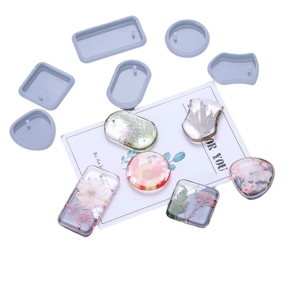 Cetakan resin gantungan kunci sedang / medium key chain resin mold / cetakan resin liontin kalung