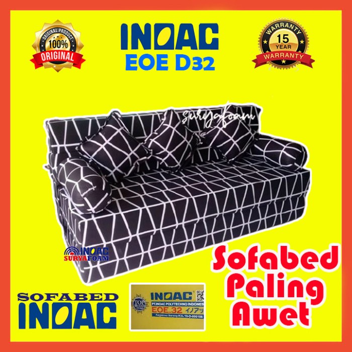 Terlaris Sofabed Busa Super Inoac Yellow Eoe D32 Semua Ukuran Garansi Resmi 15