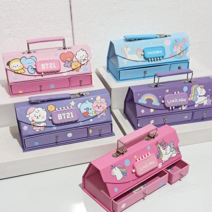 

popular! BOS Kotak Pensil Karton+Kode Kunci/Tempat Pensil/Pencil Case