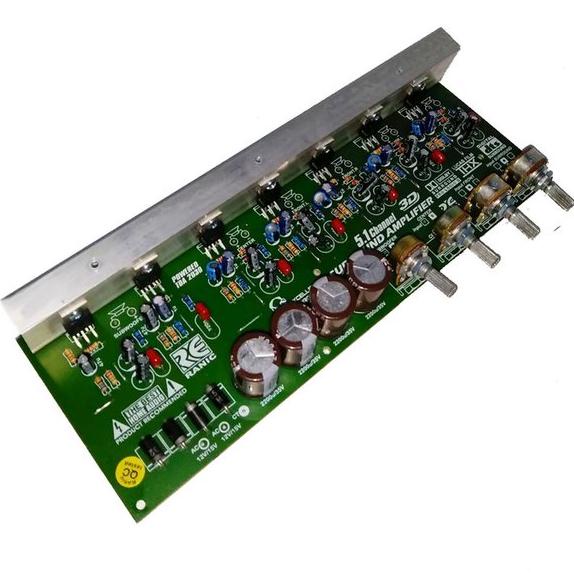 KIT POWER ACTIVE HOME THEATER 5.1 SURROUND AMPLIFIER AKTIF HI FI RANIC 5.1 CHANNEL 3D SURROUND