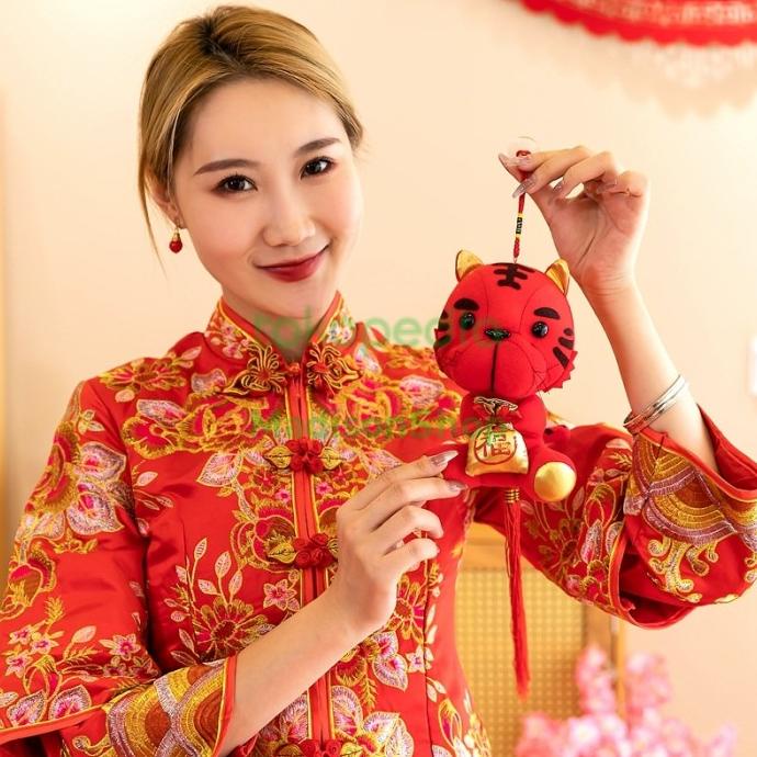 

Sale Gantungan Imlek Boneka Macan 2022 Dekor Pohon Meihwa Boneka Tiger Terbaik