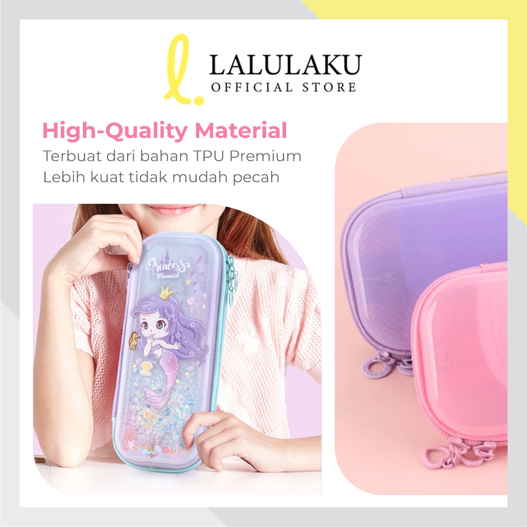 

Tempat Sil Anak Sekolah Glitter Korea Kawaii Kotak Sil Unik Mermaid Unicorn Kado Ulang Tahun