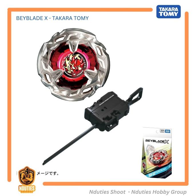 BX-02 Beyblade X HELLS SCYTHE Starter + Launcher Takara Tomy Original
