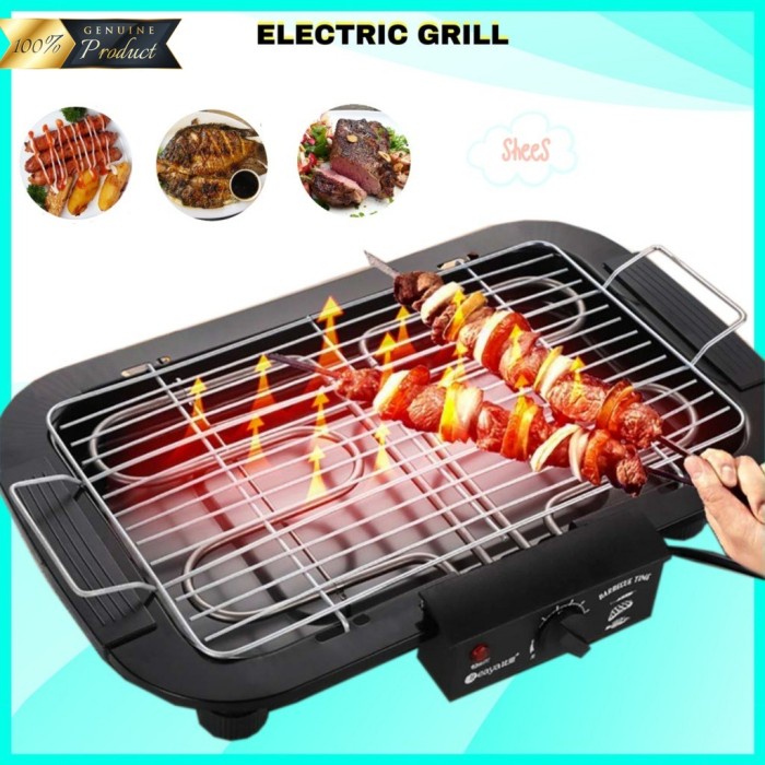 TERLARIS EBG ALAT PANGGANGAN LISTRIK PEMANGGANG PORTABLE BBQ SOSIS DAGING IKAN /GRILL PEN/BAKARAN