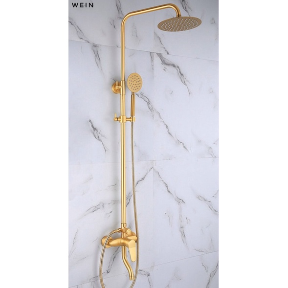 Promo Keran Air Mandi Jet Shower Set Head Warn Gold Setara Toto Grohe