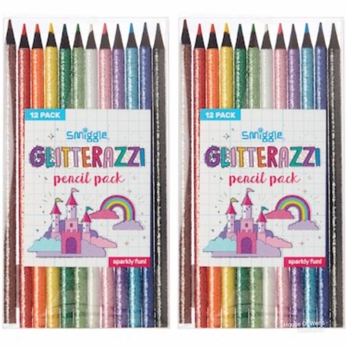 

Smigglr Glitterazzy Pencil Pack X12 - Pensil Warna Smiggle Original Original