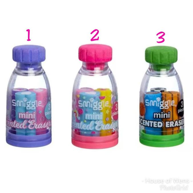 

New Smiggle Mini Eraser Bottle Scented - Penghapus Wangi Smiggle Pengiriman Cepat