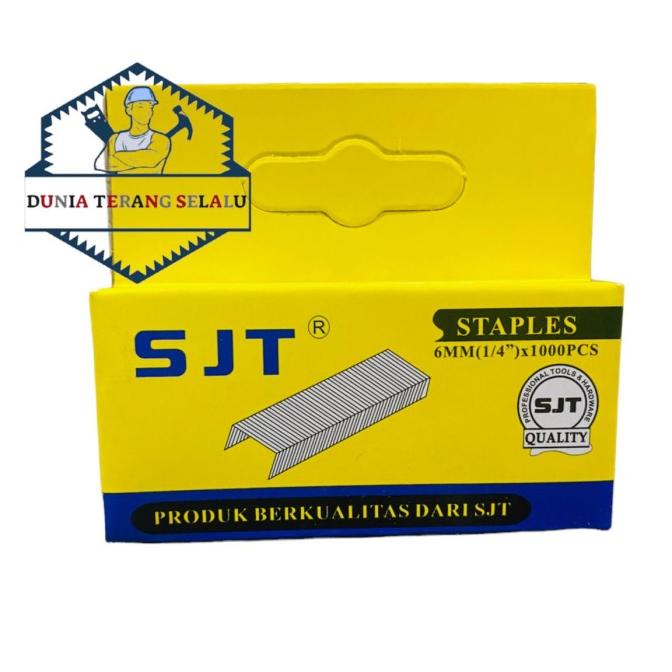 

Refill Isi Staples Tembak Gun SJT 1006F - 6mm 1/4'' 1000pcs (KUNING) |Terlariiis