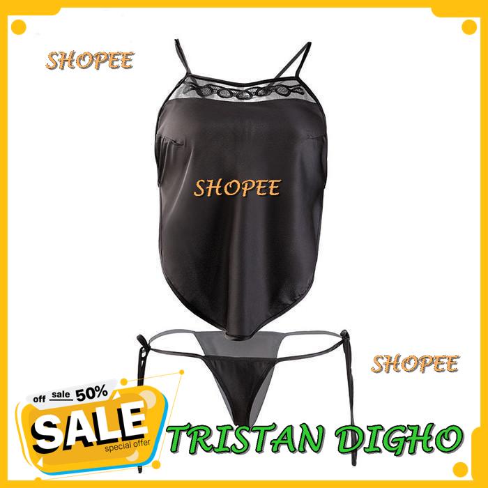 LINGERIE BRA SEXY TALI SAMPING HALTER UNDERWEAR DAN G STRING SET A / LINGERIE BRA SEXY TALI SAMPING 