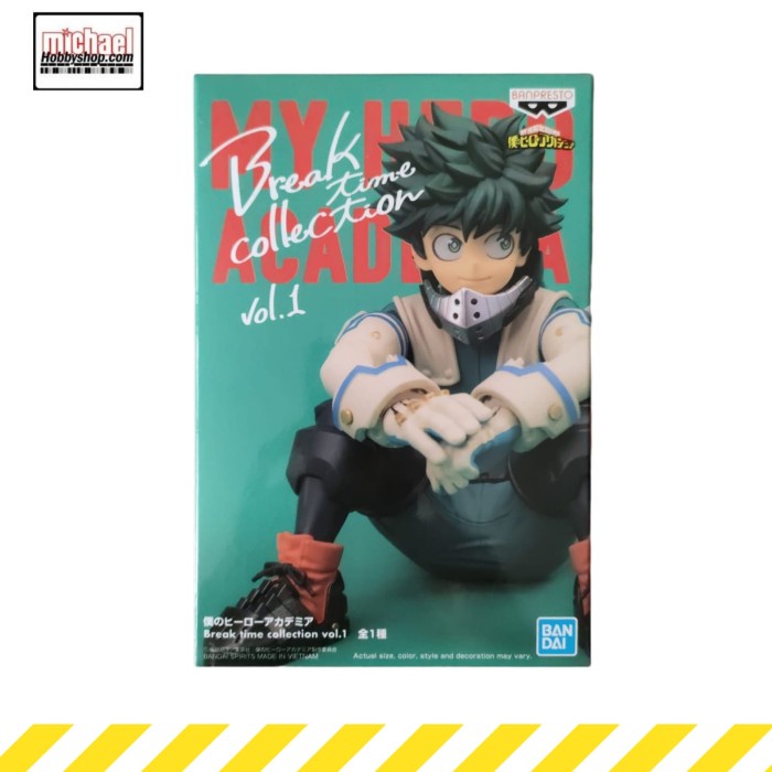 ✅Baru Banpresto My Hero Acadamia Break Time Vol 1 Izuku Midoriya Figure Berkualitas