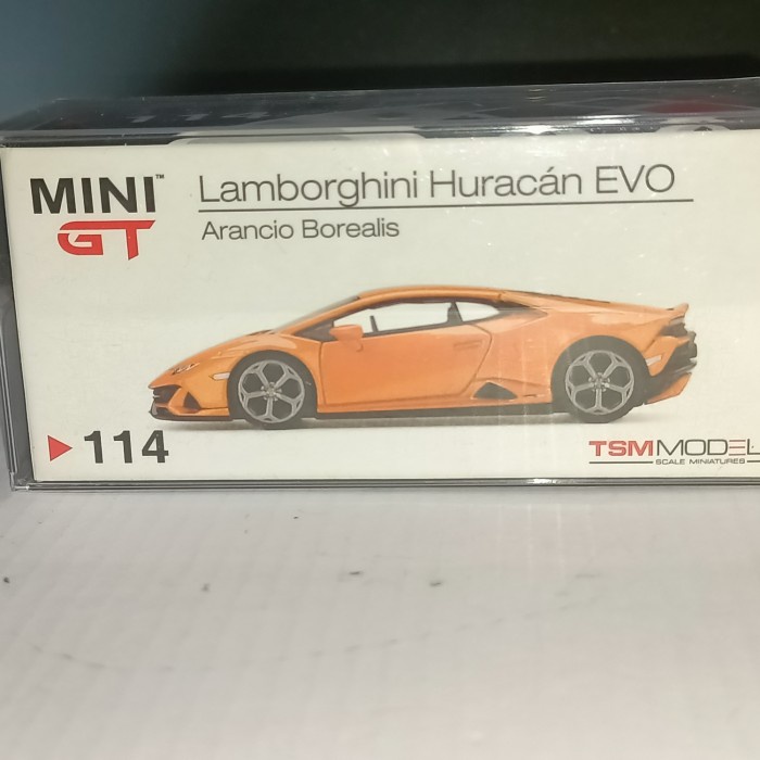 ✅New Mini Gt - Lamborghini Arancio Borealis - Unsealed A Berkualitas