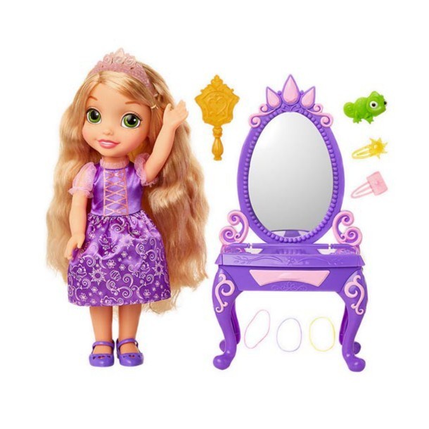 ✅New Ori Jakks Disney Princess Rapunzel Doll  Vanity Kids Doll Toy Diskon