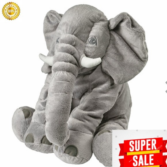 ✅New Ori Pr Boneka Gajah Besar Lucu Empuk Halus Nyaman Ukuran 60Cm_Original Bisa Sameday