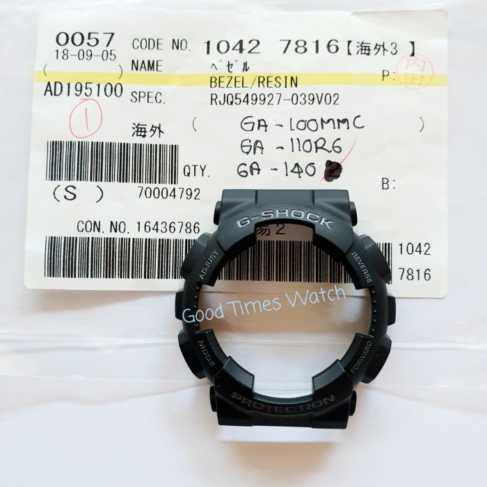 ✅Ori Bezel G-Shock Ga 100Mmc Ga 110Rg Ga 140 Ga 100 Ga 110 Casio Original Terbaru
