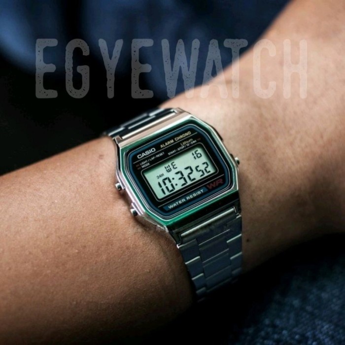 ✅Ori Jam Tangan Wanita Casio A-158Wa-1 Original - A158Wa Silver Bisa Sameday