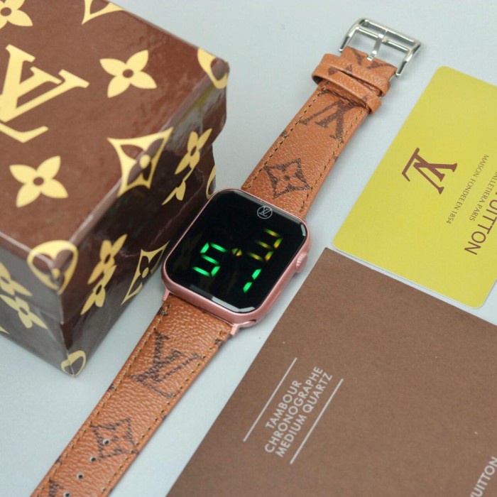 ✅Ori Jam Tangan Lv Led Wanita Original Water Resistance Free Box Berkualitas