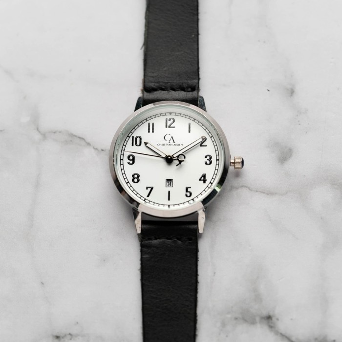 ✅Ori Jam Tangan Wanita Christyan Arden Belen Ca3106-White-Black Strap Limited