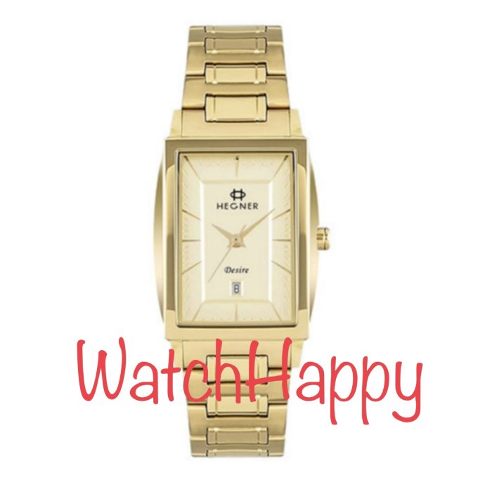 ✅Ori Jam Tangan Hegner 1664 Hw1664 Hw 1664 Fashion Gold Stainless Original Bisa Sameday