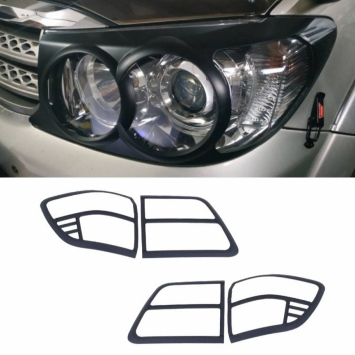 ✅Ready Paket Garnis Depan Garnis Belakang New Toyota Fortuner 2008-2010 Hitam Berkualitas