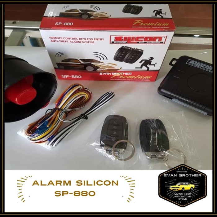 ✅Termurah Alarm Mobil Silicon Sp-880 / Alarm Mobil Silikon Universal Sp-880 Limited