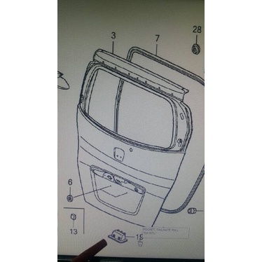 Termurah Handle Bagasi Belakang Dalam Freed Brv Mobilio Best Seller