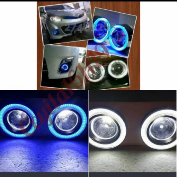 ✨New Foglamp Engel Eyes Ring 89 Mm Led 2 Warna Mobil Avanza/Xenia Vvti Bisa Gojek
