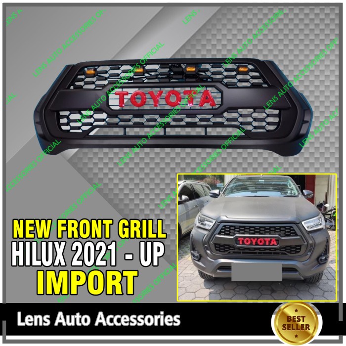 GRILL HILUX 2021-2023 - GRILL DEPAN HILUX IMPORT termurah