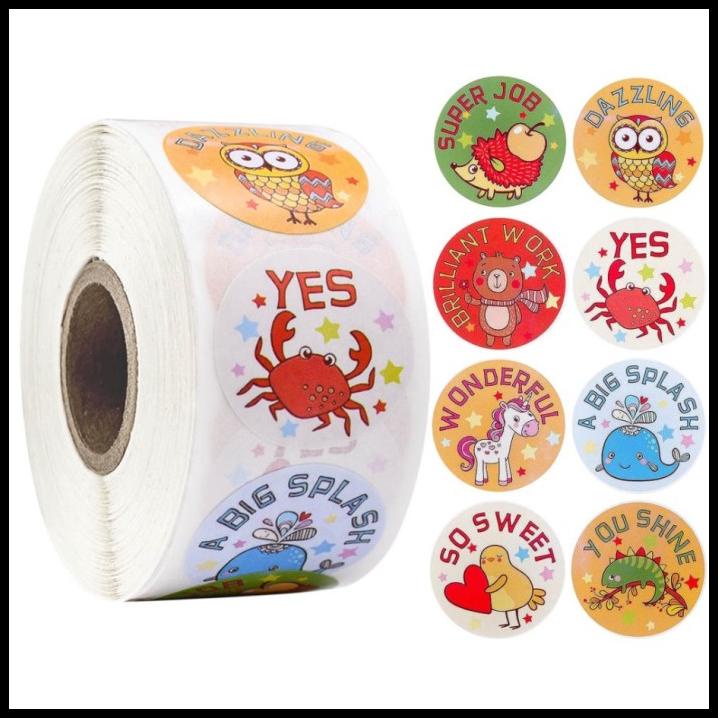 

TERMURAH 500PCS STICKER GOOD JOB/THANKS YOU/LABEL KARTU UCAPAN GOOD ANAK I !!!!