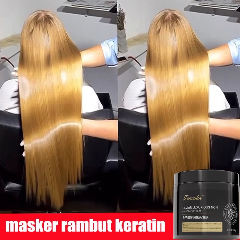 Hair Mask Keratin Treatment Obat Pelurus Rambut Permanen 500G Masker Rambut Masker Pelurus Rambut