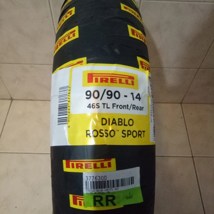 BAN PIRELLI DIABLO ROSSO SPORT 90 90 14 BAN PIRELLI 90/90-14 TUBELESS ORIGINAL BEST QUALITY