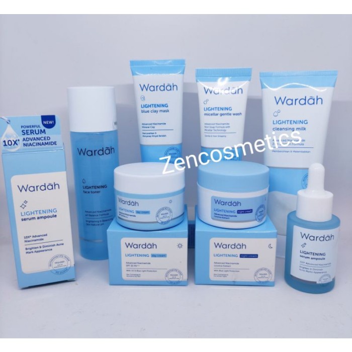 [Original] Wardah Paket Besar/ Serum Glowing/ Wardah Mengurangi Noda Hitam Berkualitas