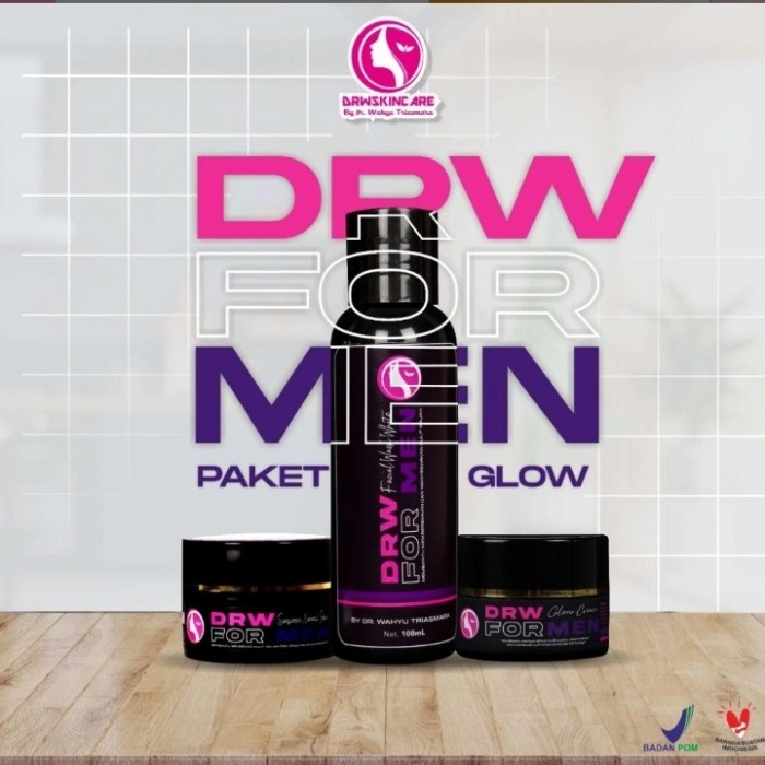 [Original] Paket Glow For Men Drw Skincare Bisa Gojek