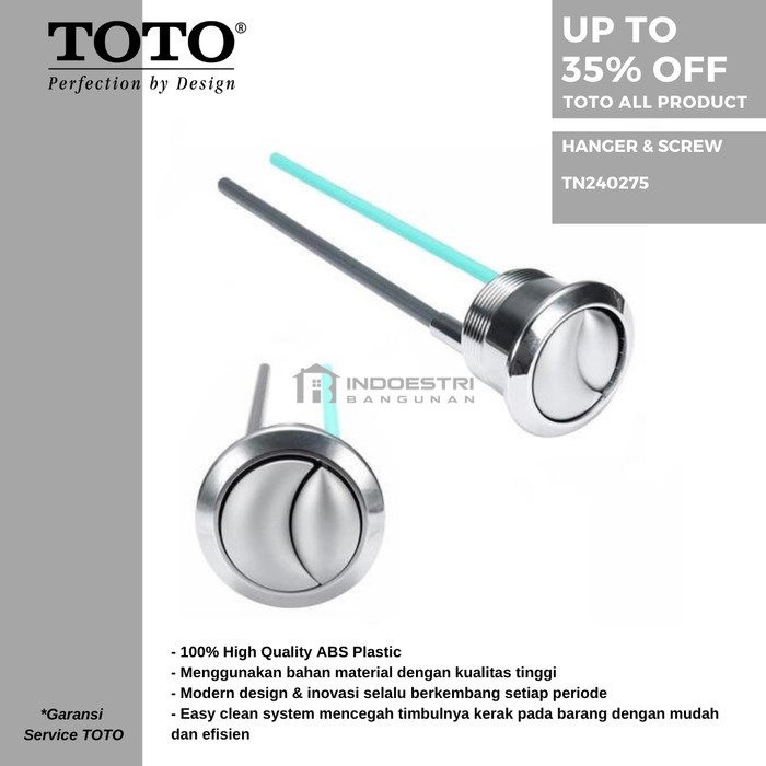 Promo Tombol Closet Toto Tn240275 (Dual Flush & Original Toto)