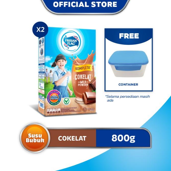 

Frisian Flag Kompleta Susu Bubuk Keluarga Cokelat 800G [2X] Free Gift