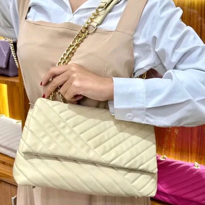 PROMO RealPict TAS Wanita Rantai DIKTA SlingBag Size 28x13cm