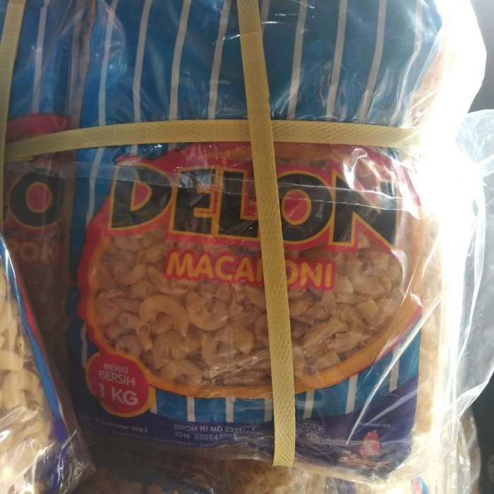 

Promo Makaroni Delon Biru Bantet 1 Bal Ball Dus Karton 10 Kg (10 Pak X 1 Kg)