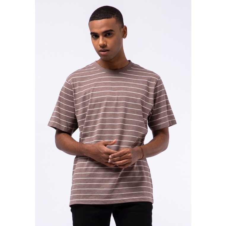 Tirajeans Stripes T-Shirt TTS202S12607S22 Taupe