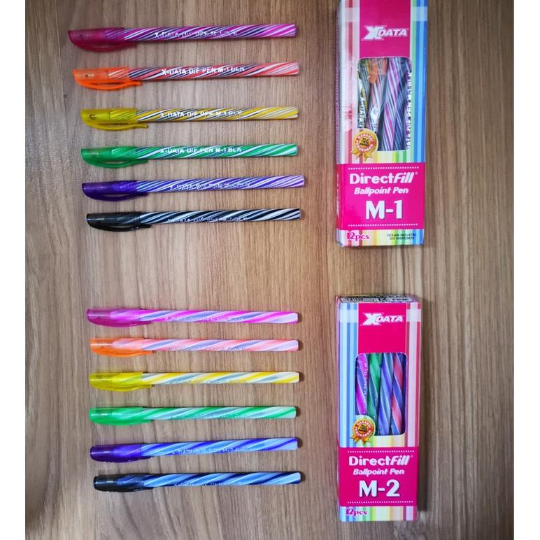 

Pulpen/Bolpoin Pen Lilin XData M1 M2 Tinta Hitam Biru Eceran & Lusinan