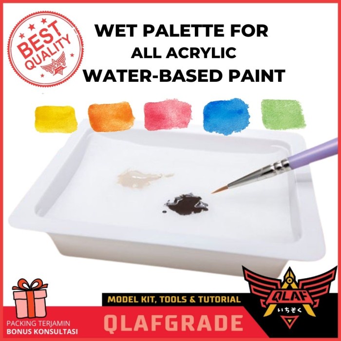 

WET PALETTE FOR ACRYLIC PAINT palet cat moisture hand brush mr.hobby