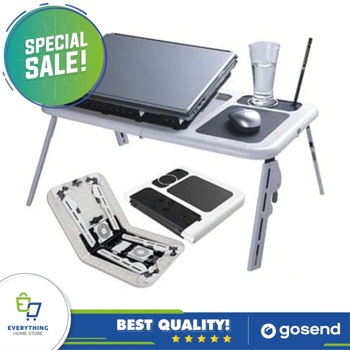 Bae Meja Laptop Lipat PortableMeja Laptop Kipas Pendingin E-Table