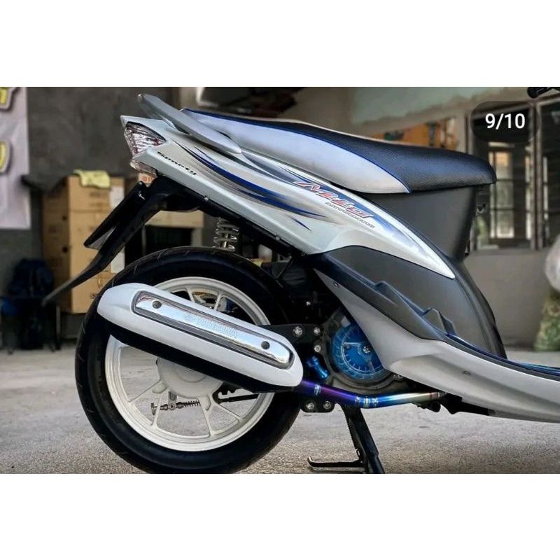 Striping Lis sticker standar ORI yamaha mio sporty 2007 putih stiker mio sporty putih 2007 striping 