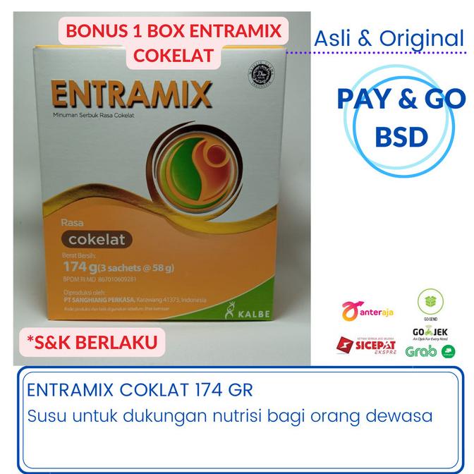 

SUSU NUTRISI LANSIA ENTRAMIX 185 GR - COKLAT
