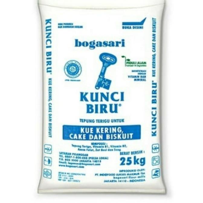 

terigu kunci biru 25kg Baru!!!