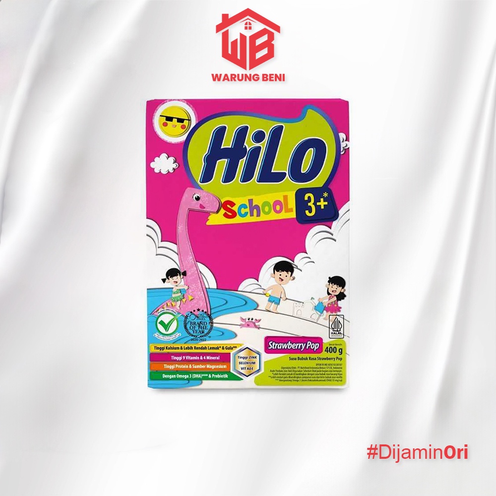 

HiLo School 3+ Susu Pertumbuhan Balita Strawberry Pop 400 gr